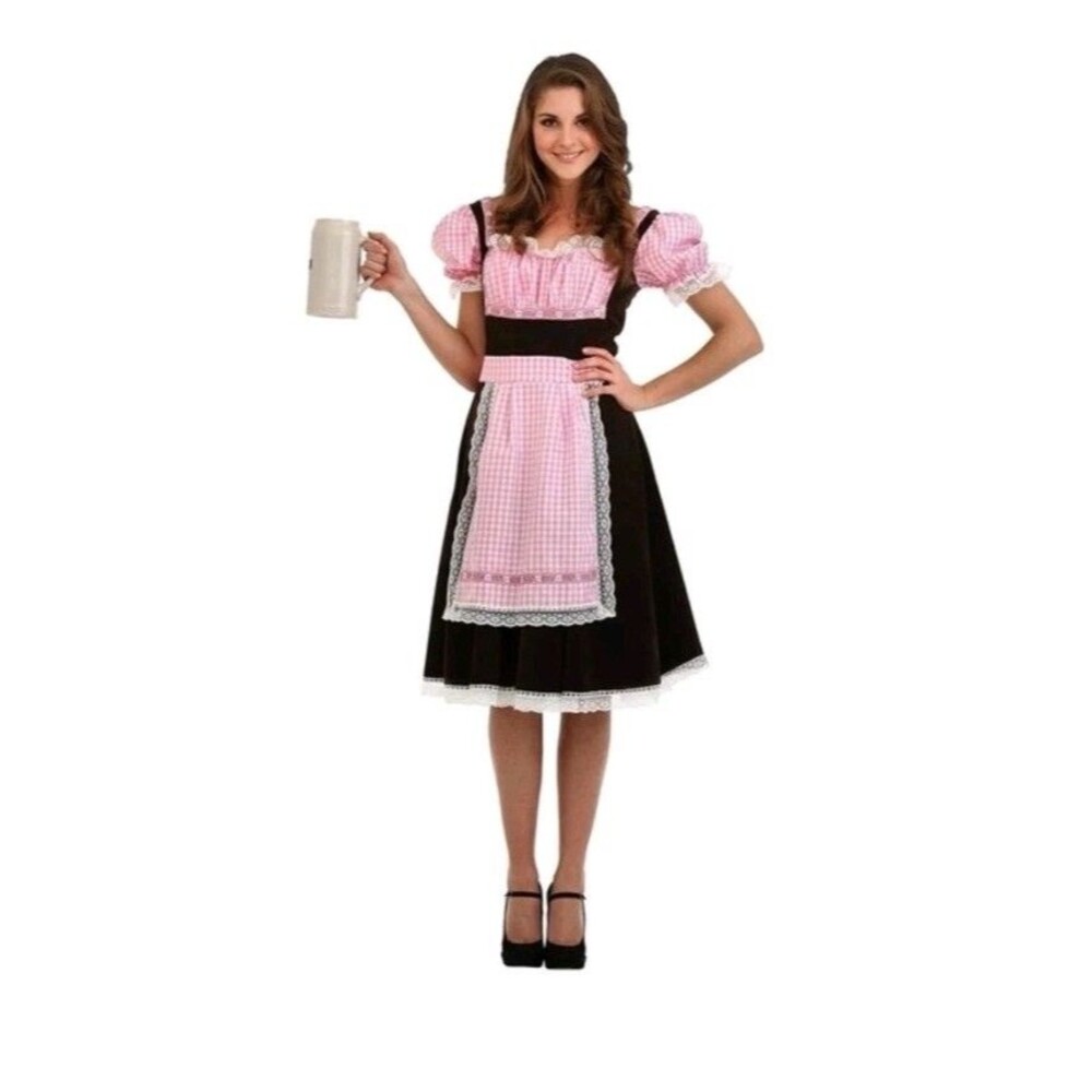 NEW Hauntlook Bavarian Beer Maid Size L Halloween Costume Dress Apron Cosplay
